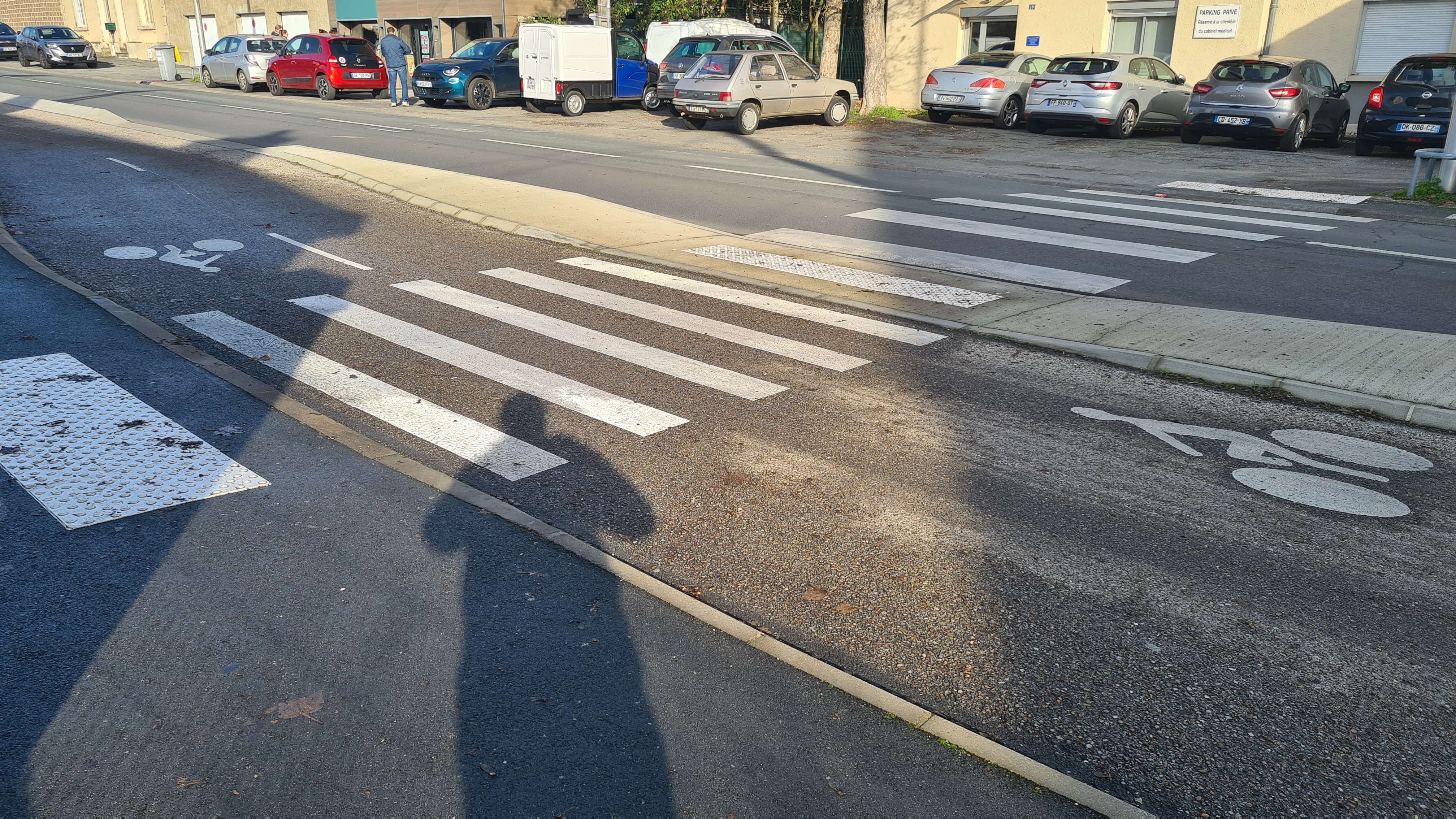 Passage piétons non conformes à l'IISR